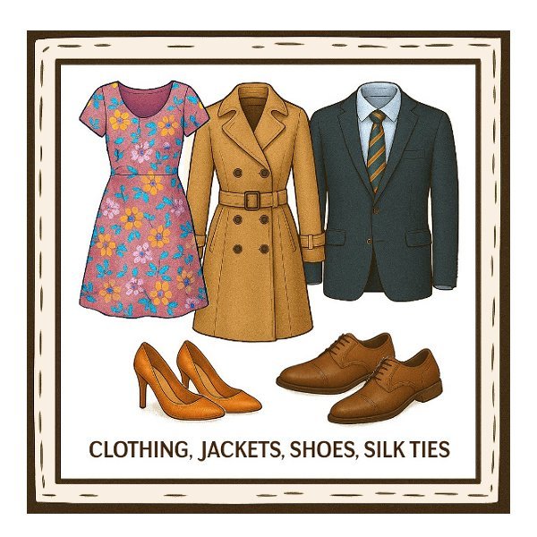 Clothing, Jackets, Shoes, Silk Ties collectibles and memorabilia