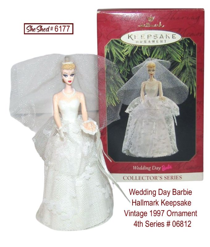Wedding Day Barbie Hallmark Keepsake Vintage 1997 Ornament 4th Series 06812
