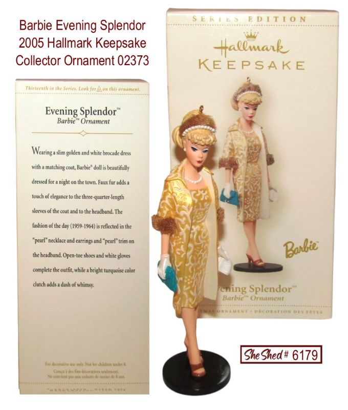 Barbie Evening Splendor 2005 Hallmark Keepsake Collector Series Ornament 02373