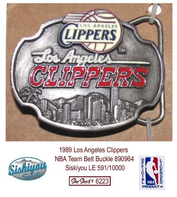 1989 Los Angeles Clippers NBA Team Belt Buckle 890964 Siskiyou LE 591/10000