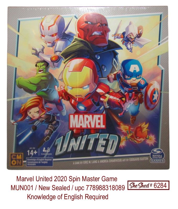Marvel United 2020 Spin Master Game MUN001 New Sealed upc 778988318089
